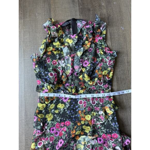 Ted Baker Women's Sleeveless Waterfall‎ Midi Dress in Black, Gloriha Size 1 - Picture 9 of 13